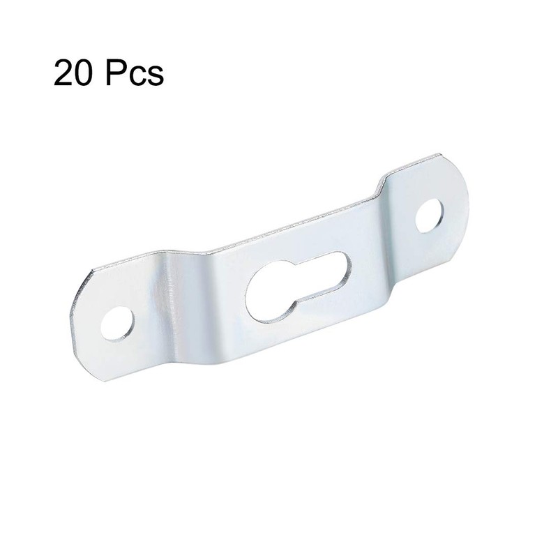 sourcing map Keyhole Hanging Plate, 49mm x 13mm Single Hole
