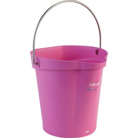 Vikan, Pink Pail,1.5 gal,PP/SS, 5688