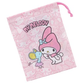 Skater KB63-A Sanrio Lunch Box, Cup Bag, My Melody, Ushiro