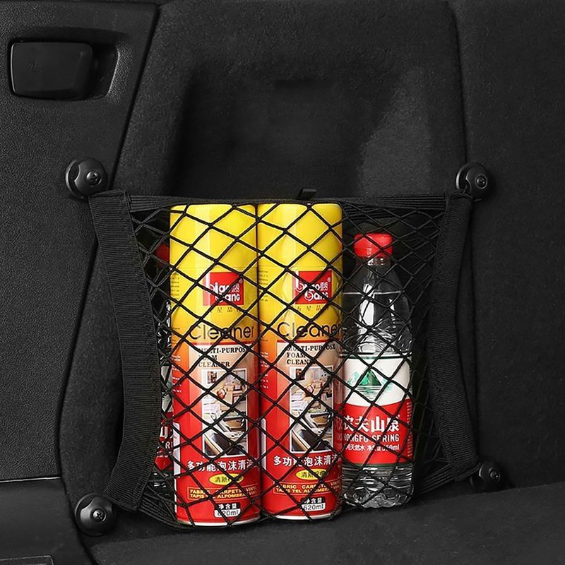 KAKKOII 2 Layer Small Cargo Net,Cargo Storage Pocket Net, Mesh