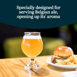 Libbey Craft Brews Classic Belgian Beer Glasses, 16-ounce, Set of 4