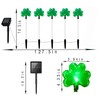 5 Pack St. Patrick's Day Solar Pathway Lights Outdoor -