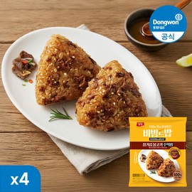 Dongwon Yangban Sesame Oil Bulgogi Rice Balls 400g x 4 Packs (Total 16 Balls)