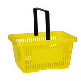 Elipo Shopping Basket, Carry Basket, Trade Basket, Hand Basket, 22 L, Plastic Basket with Handle, 30 kg (Red)