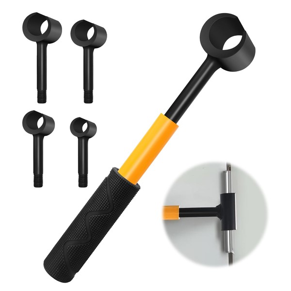 Door Hinge Adjustment Tool 4-in-1 Multi-Size, Durable Stainless Steel Hinge