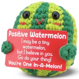 Viaosanza Watermelon Positive Crochet Gifts, Funny Birthday Gifts for Friends Daughter Son Sister, for Year Old Kid Emotional Inspirational Support Fruit