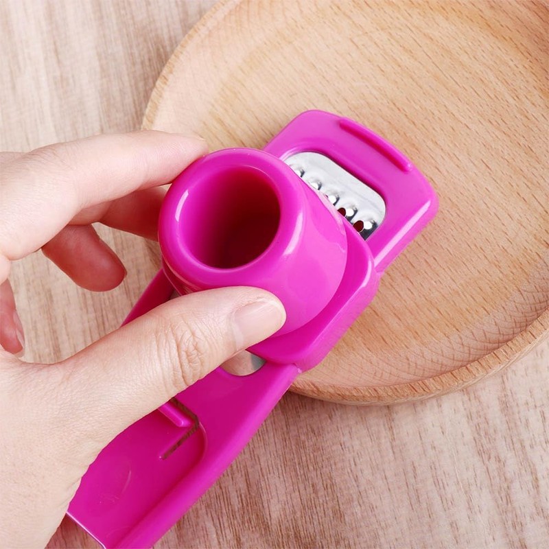 Rose Red Multifunction Ginger Grater Tool Mini Grater Nutmeg Grinder