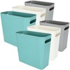 ZOFORTY 2.3 Gallon Small Trash Can 6 Pack Slim Waste