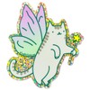 Fairy Cat Glitter Whimsical Vinyl Sticker