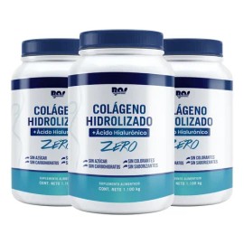 Colageno Hidrolizado  Acido Hialuronico En Polvo 3 Pack                                                                                               