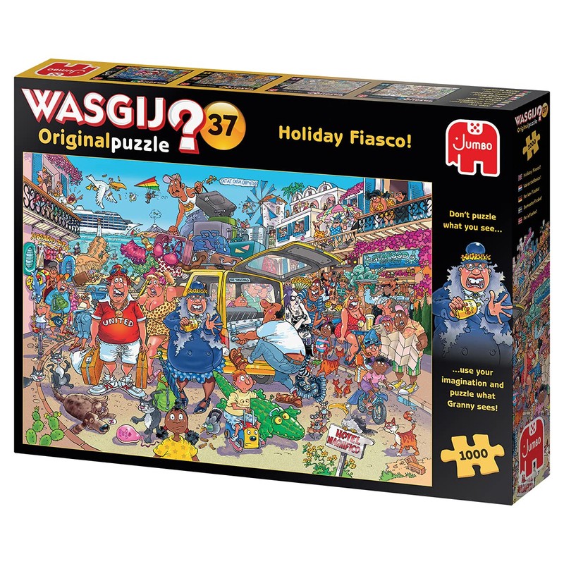 Jumbo, Wasgij, Original 37 -Holiday Fiasco, Jigsaw Puzzles for Adults,