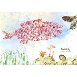 Apple One 300 Piece Jigsaw Puzzle Leo Leoni Swimmy, 10.2 x 15.0 inches (26 x 38 cm), 300-386 (Made in Japan) with Glue Included with Peace Claim Card