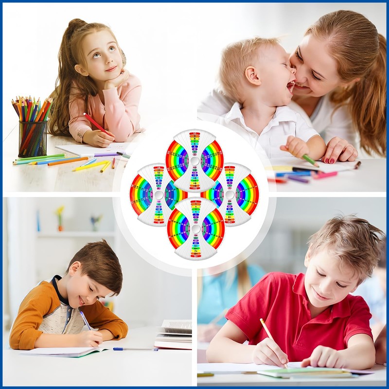 2Pcs New Math Fidget Spinner,Math Fact Fidget Spinners,Number Fidget Toy,Educational