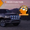 Nilight 8PCS Led Strobe Lights 12LED Blue White Emergency Light