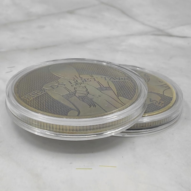 2 PCS Lucky Coin Heads I Get Tail Tails I