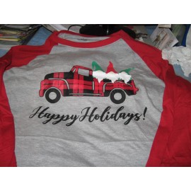 HOLIDAY STYLE MENS CHRISTMAS HOLIDAY PAJAMAS SIZE XLARGE 2PC. PJ.SET RED TRUCK NEW