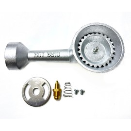 Direct Store DB108 High Pressure Cast-Iron Propane Burner Head 150,000 BTU Replacement for Round Bayou Classic Cooker Frames, Includes Brass Fitting Orifice, DIY Cast Iron Projects