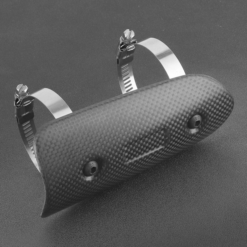 Universal Exhaust Heat Shield Guard Lightweight Carbon Fiber Protector Mufflers