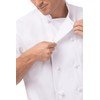 Chef Works Men's Tivoli Chef Coat, White, Small