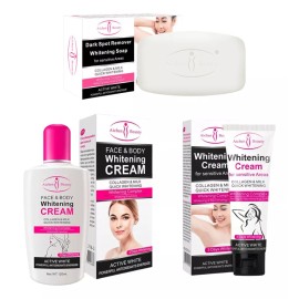 Mafab Kit Jabón Crema Cara Axila Aclarante Aichun Colágeno 3pz Ful