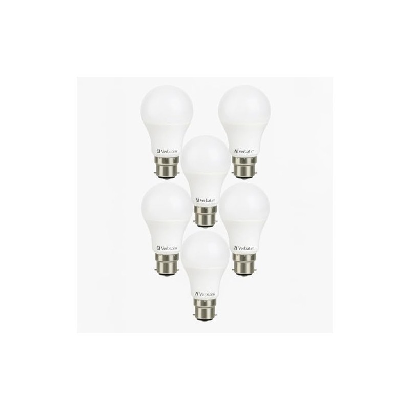 6 Pack LED Globe, B22 Base, 8.5W, 3000K or 4000K,