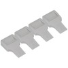 4Pcs U Shape Casters Door Stopper Anti Sliding Furniture Wheels