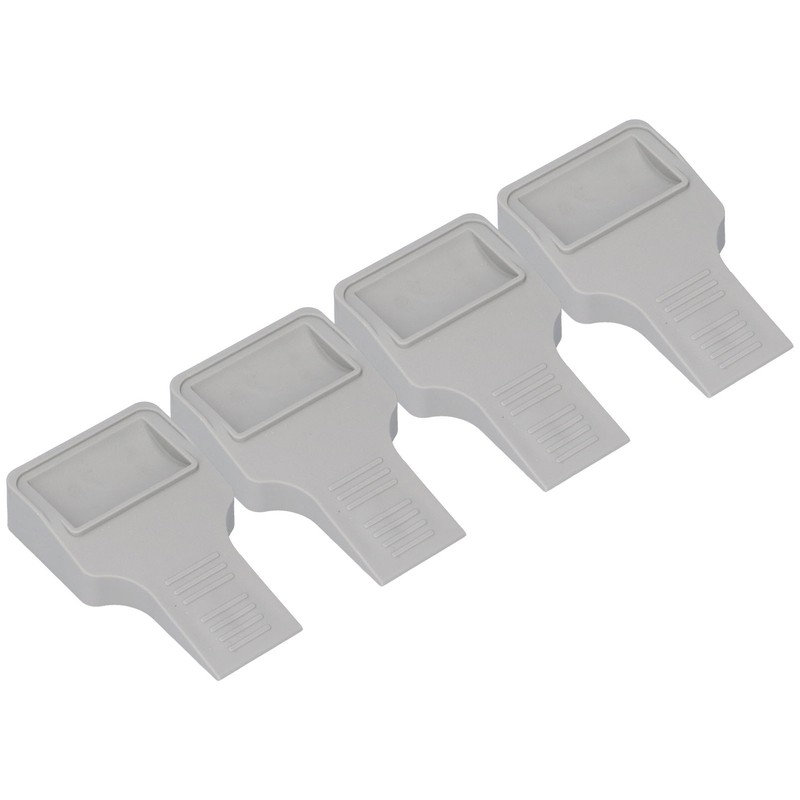 4Pcs U Shape Casters Door Stopper Anti Sliding Furniture Wheels