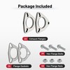 EVIL ENERGY 2.5 Inch 3 Bolt Exhaust Flange Connection Kit,