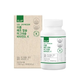 Irop Seaweed Calcium Magnesium Vitamin D K 1350mg 180 tablets (6 month supply) / 이롭 해조 칼슘 마그네슘 비타민D K 1350mg 180정 (6개월분)