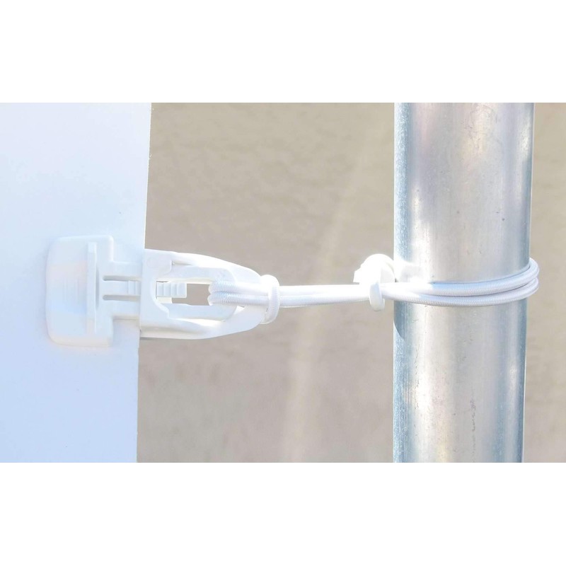 10 x Holdon® MIDI Clip White – Clamp Mounting Eyelet
