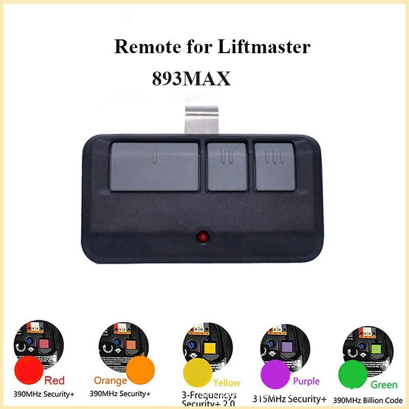 for Liftmaster Chamberlain Craftsman 893max Universal Garage Door Opener Remote