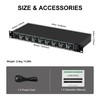 MIZISNR Headphone Amp, 8-Channel Rackmount Headphone Mixing Distribution Amplifier with