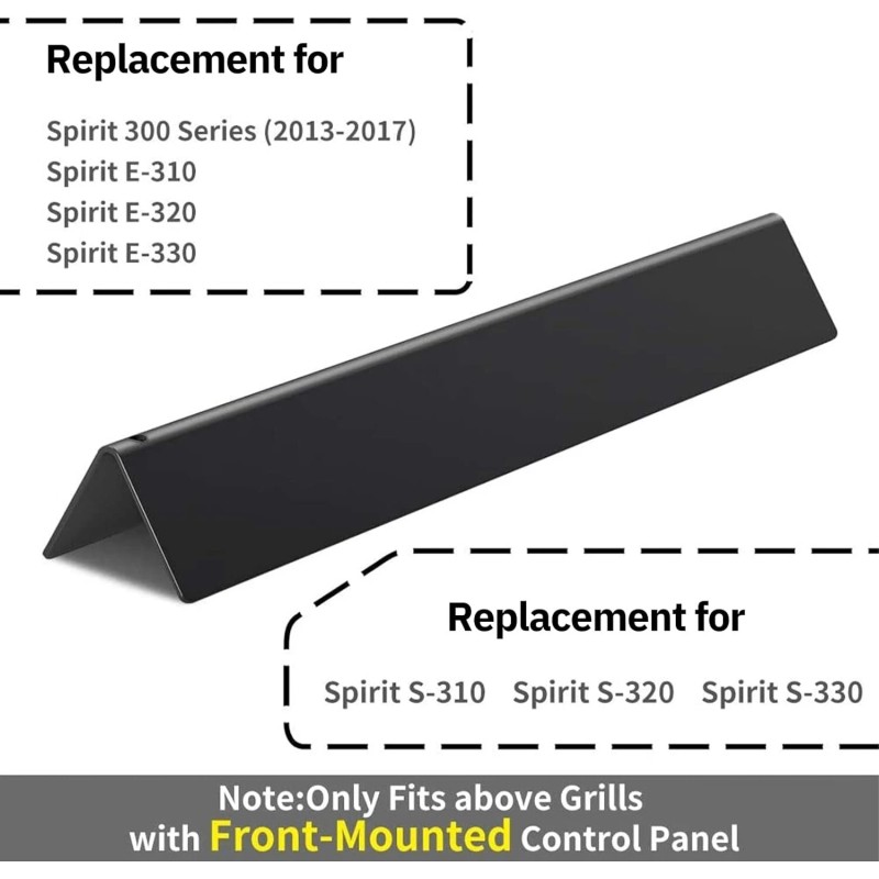X Home (5) 7636 Flavorizer Bars Replacement for Weber Spirit