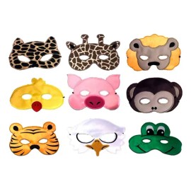 11 Máscara Antifaz Animales Primavera Color Diseño unico Pollitos/ranita