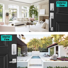 NeuType Keypad Deadbolt Electronic Keyless Entry Door Lock with Handle, Satin Nickel, 4-8 Digit Passcode, One Touch Locking, Auto-Lock, Easy Installation, Superior Security