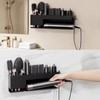 Hair Tool Organizer Wall Mount, Metal Curling Iron Accessories Rack