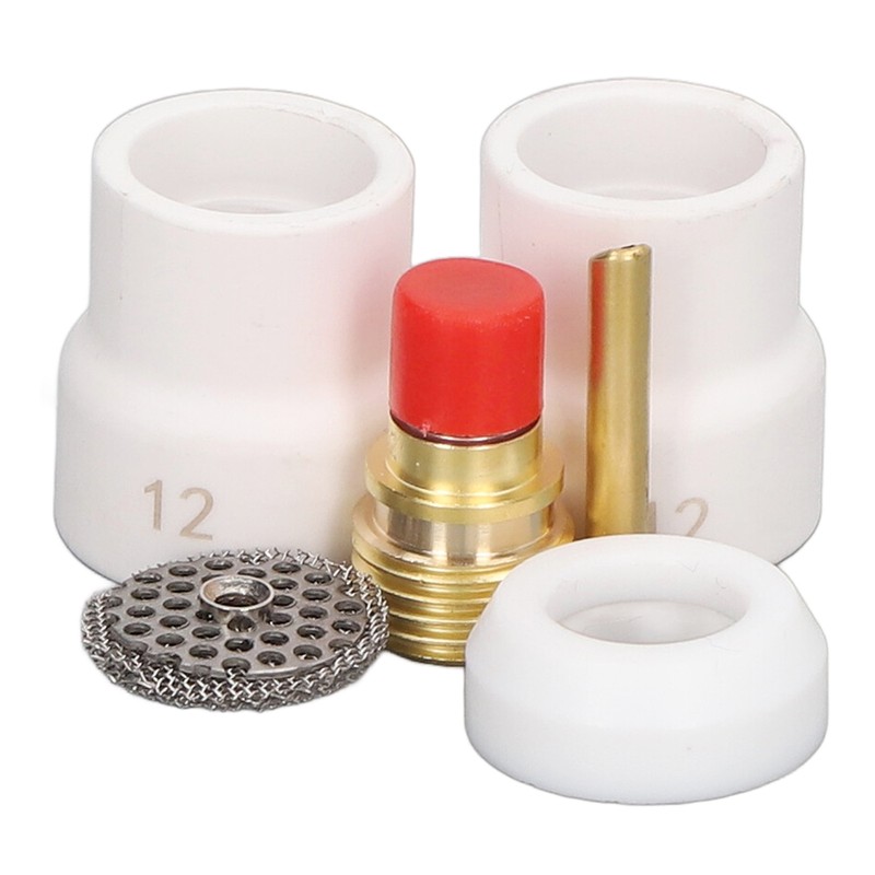 6PCS Welding Torch Adapter Kit Copper PTFE Standard Size TIG
