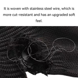 HGdnefen Cut Resistant Gloves Food Grade Level 5 Protection， for Mandolin Slicing Meat Cutting Oyster Shelling Etc 2 Pairs (S)