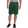 Champion Men's Long Mesh Short with Pockets, Dark Green, Small