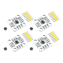 4pcs 12bit High Precision AS5600 Magnetic Encoder, Magnetic Induction Angle Sensor Module, It Comes with a Magnet