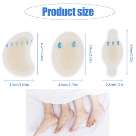 15 Pcs Blister Plasters Invisible Hydrocolloid Gel,Blister Gel Guard,Bandages Blister Cushion Pad for Heel Foot Toe and Guard Skin(6 Crescent Shaped Tablets+5 Bar Shaped Tablets+4 Oval Shaped Tablets)