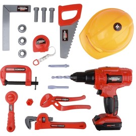 Rhode Island Novelty 21 Piece Deluxe Power Tool Play Set, 1 Set per Order