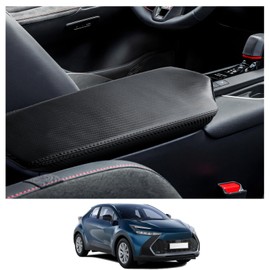CDEFG Compatible with Toyota C-HR CHR Hybrid 2024 2025 Centre Armrest Armrest Lid Cover Scratch Protection Centre Console Faux Leather Armrest Box Cover Car CHR 2024 Accessories