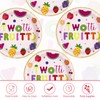 50 Pcs Twotti Frutti Round Plates 10" 400 GSM Large