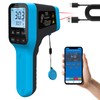 HOLDPEAK Pyrometer D:S=30:1 with Bluetooth, High Temp Infrared Thermometer -58℉~2912℉,