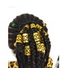 Long Gold Braiding Hair Cuff Clip Buckle Adjustable Dreadlock Braids