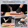 UoeRing Rib Membrane Remover Tool, 304 Stainless Steel, for BBQ,