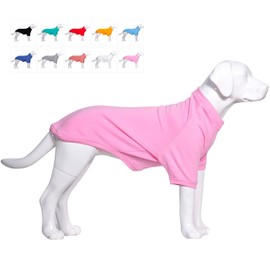 Lovelonglong Dog Pullover Sweatshirt Autumn Winter Cold Weather Dog T-Shirts for Small Medium Large Size Dogs Husky Clothes Pink XXL