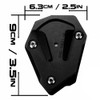 ZYAKOMO CNC Motorcycle Kickstand Pad Foot Side Stand Extension Support