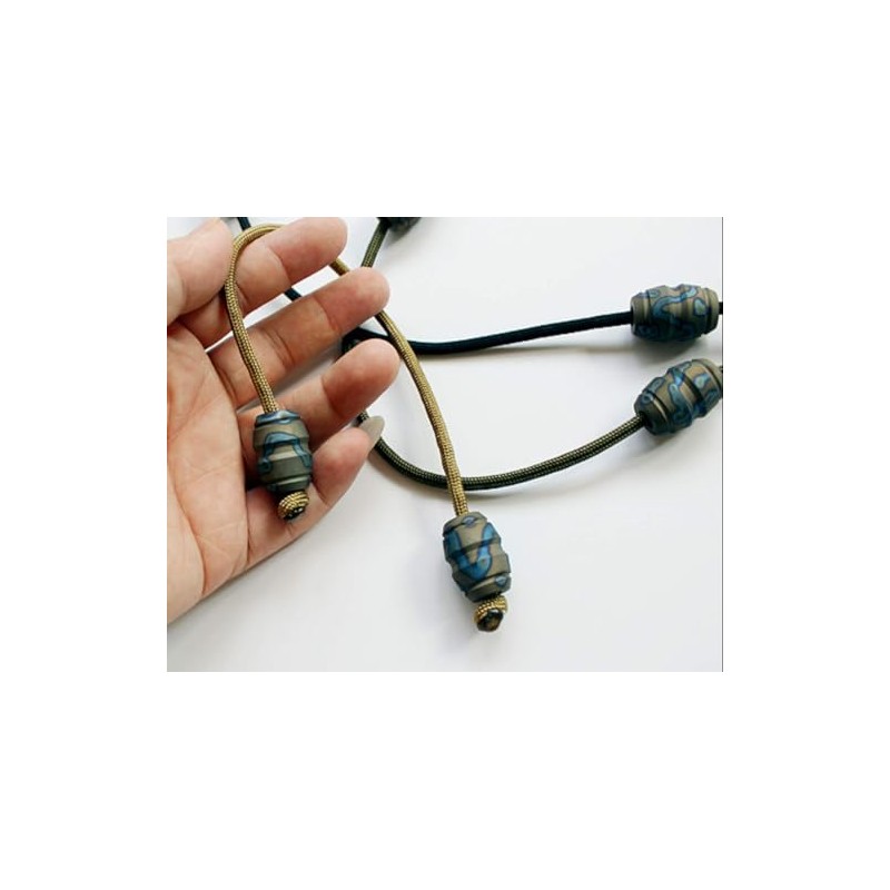 SmilePunk TC4 Begleri EDC Parachute Cord Lanyard Bead Pendant Finger